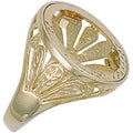 Yellow Gold (Full) Fancy Sides Sovereign Ring 6.6g