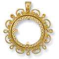 Yellow Gold (Full) Fancy Sovereign Pendant 4.8g