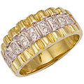 Yellow Gold Gents CZ Ring 8.5g