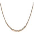 Yellow Gold Graduated Panther Collerette