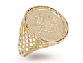 Yellow Gold (Half) Coin Ring
