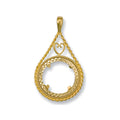 Yellow Gold (Half) Fancy Sovereign Pendant 3.4g