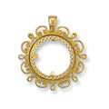 Yellow Gold (Half) Fancy Sovereign Pendant 3.7g