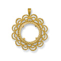 Yellow Gold (Half) Fancy Sovereign Pendant 4.3g