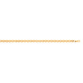 Yellow Gold Heart Link Belcher Bracelet/chain