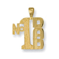 Yellow Gold No:1 Dad Pendant 1.5g