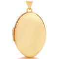 Yellow Gold Oval Plain Locket (£515)