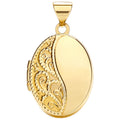 Yellow Gold Oval Shaped Locket (£260)