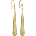 Yellow Gold Patterned Drops 2g