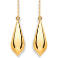 Yellow Gold Pear Shape Drop Earrings