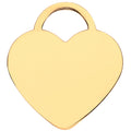Yellow Gold Plain Heart Pendant