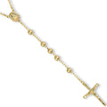 Yellow Gold Rosarery Beads 28" (71cm)