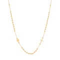 Yellow Gold Rosary Beads 18" (46cm) 18