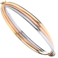 Yellow Gold & Rose Gold Russian Wedding Bangle 8g