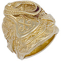 Yellow Gold Saddle Ring 25.5g
