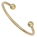 Yellow Gold Solid Baby Torque Bangle 4g
