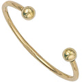 Yellow Gold Solid Baby Torque Bangle 6g