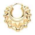 Yellow Gold Traditional Creoles Earrings