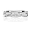 18K White Gold Diamond Set Wedding Band
