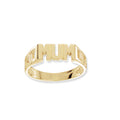 9K Yellow Gold Mum Ring