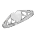 Sterling Silver Babies Heart Ring