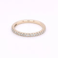 9ct Yellow Gold 0.33ct Diamond Set Half Eternity Ring