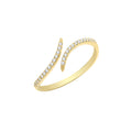 9ct Yellow Gold CZ Wrap Ring