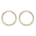 9ct Yellow Gold 18mm Sleepers