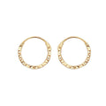 9ct Yellow Gold DC 8mm Sleepers