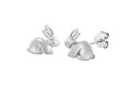Sterling Silver Lily and Lotty Diamond set Rabbit Earrings