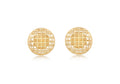 9K Yellow Gold Filigree Ball Stud Earrings