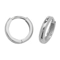 9K White Gold Plain Huggies