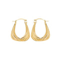 9K Yellow Gold Mini Creole Hoop Earrings