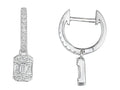 18ct White Gold Diamond Earrings