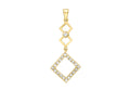9ct Yellow Gold Cubic Zirconia Pendant
