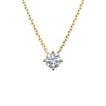 18ct Yellow Gold Solitaire Diamond Necklace