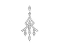 9K White Gold Diamond Pendant