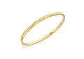 9K Yellow Gold Chamfered Bangle