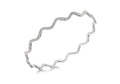 Sterling Silver Stardust Wave Bangle