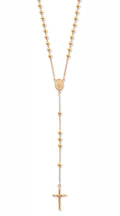 9ct Yellow Gold Rosary Bead Necklace