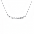 18ct White Gold Graduating 1.61ct Diamond Necklace