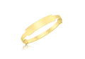 9K Yellow Gold Babies Expandable ID Bangle