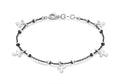 Sterling Silver Cross and Beaded Bracelet