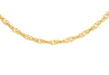 9ct Yellow Gold 16" Twist Curb Chain