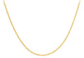 9ct Yellow Gold Twist Curb Chain 18"