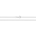 9K White Gold Round Snake Chain 16''