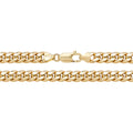 9ct Yellow Gold Semi Solid Cuban Curb Chain