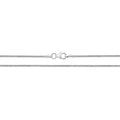 9K White Gold Spiga Chain 18"