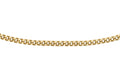 9K Yellow Gold 0.6mm Diamond Cut Curb Chain 18"
