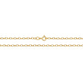 9ct Yellow Gold Diamond Cut Belcher Chain 16''